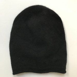 Quince Mongolian Cashmere Slouchy Beanie in Black